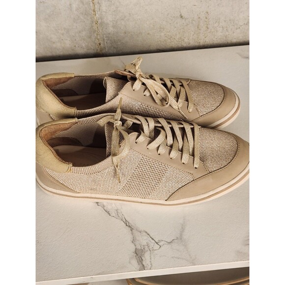 Kelly & Katie ELLIS Women's Sneakers Size 9.0 M, Beige Gold Metallic Knit Shoes - Picture 10 of 16